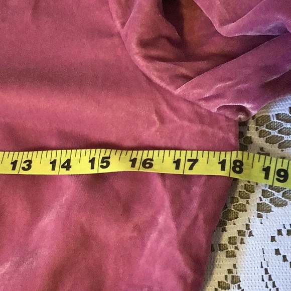 J. Crew beautiful NWT velvet dress round neck, wrap bottom, lined, purple/pink - Picture 9 of 16